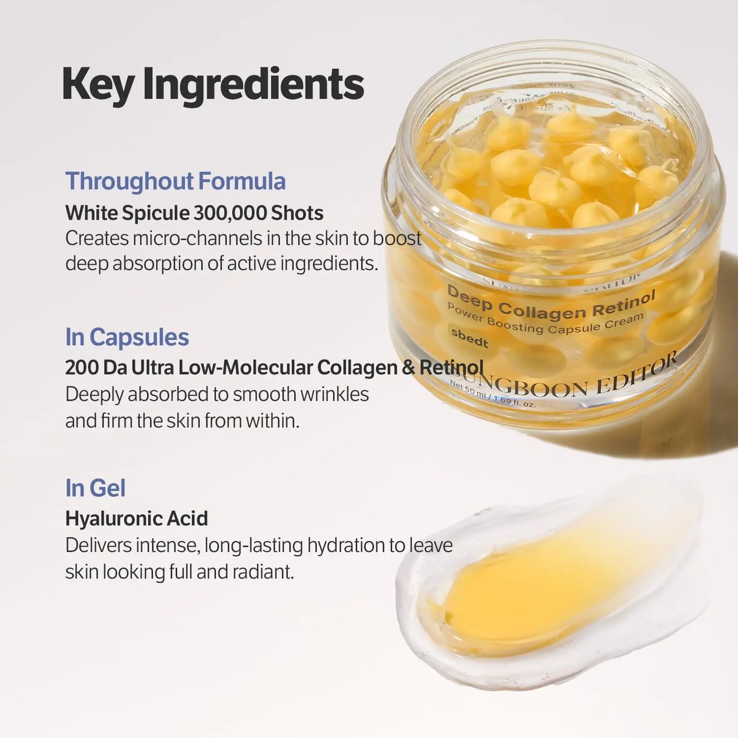 Deep Collagen Retinol Spicule Cream Glow&Rose